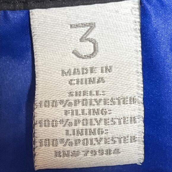 Chicos Zenergy Blue Vest Jacket Chicos Size 3 / US XL 16 Ruched Waist Full Zip - Picture 5 of 7